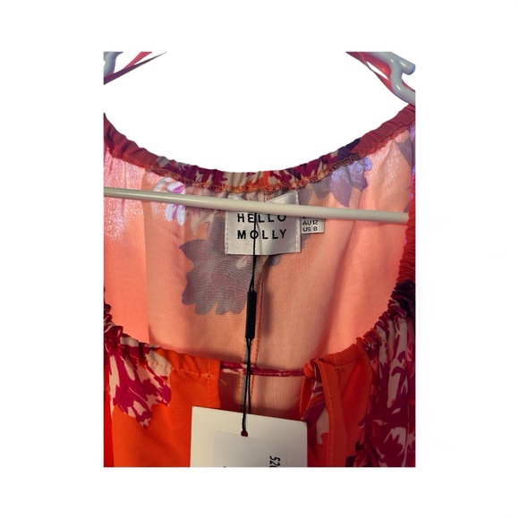 Hello Molly Pink and Purple Floral Dress - Picture 6 of 6